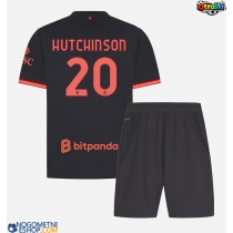 Otroški Nogometni dresi AC Milan Omari Hutchinson #20 Tretji 2026-27 Kratek Rokav (+ Kratke hlače)